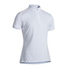 Рубашка-поло для выступлений с короткими рукавами Decathlon 500 Fouganza, белый