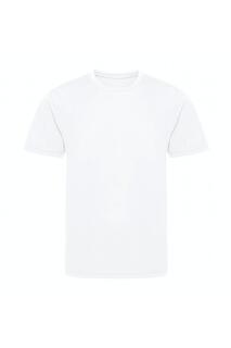 Крутая футболка из переработанных материалов AWDis, белый