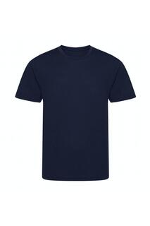 Крутая футболка из переработанных материалов AWDis, темно-синий