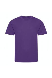 Крутая футболка из переработанных материалов AWDis, фиолетовый