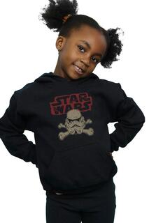 Толстовка с логотипом Stormtrooper и черепом Star Wars, черный