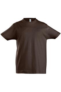 Хлопковая футболка Imperial с короткими рукавами SOL&apos;S, коричневый Sol's