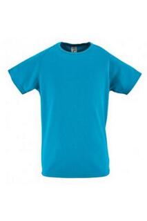 Спортивная футболка с коротким рукавом SOL&apos;S, синий Sol's