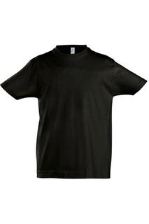 Хлопковая футболка Imperial с короткими рукавами SOL&apos;S, черный Sol's