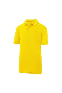 Простая спортивная рубашка-поло Just Cool AWDis, желтый