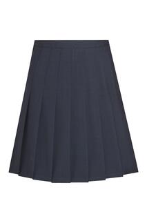 Плиссированная школьная юбка David Luke, темно-синий