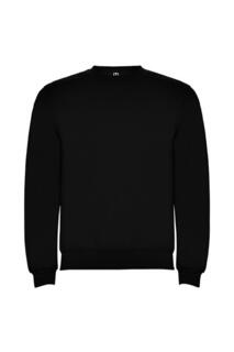 Однотонный яркий хлопковый свитшот-джемпер-свитер ROLY, черный