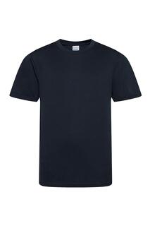 Крутая гладкая футболка AWDis, темно-синий