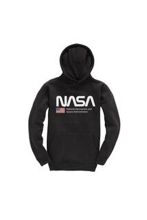 Пуловер с капюшоном для мальчиков National Aeronautics NASA, черный