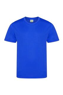 Крутая гладкая футболка AWDis, синий