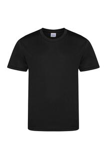 Крутая гладкая футболка AWDis, черный