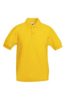 Рубашка-поло из пике 65/35 (2 шт. в упаковке) Fruit of the Loom, желтый