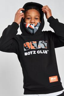 Толстовка с капюшоном &apos;DIctate&apos; с гео-логотипом Beat Boyz Club, черный