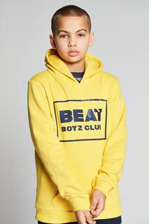 Толстовка с логотипом из смеси хлопка Color Pop Beat Boyz Club, желтый