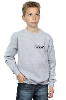 Толстовка с логотипом Modern на груди NASA, серый