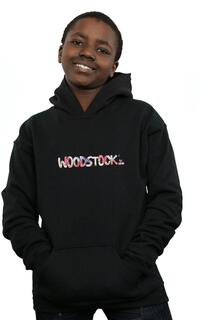 Толстовка с логотипом и цветочным принтом Woodstock, черный