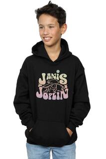 Толстовка с пастельным логотипом Janis Joplin, черный