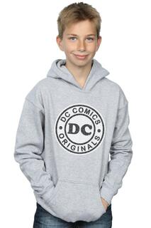 Толстовка с кракелюрным логотипом DC Originals DC Comics, серый