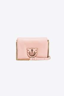 Сумка BABY LOVE BAG CLICK PUFF IN NAPPA LEATHER Pinko, розовый