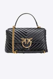 Сумка CLASSIC LADY LOVE BAG PUFF CHEVRON Pinko, черный