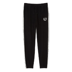 Спортивные брюки Victoria&apos;s Secret Pink Reverse Fleece High-waist Gym, черный