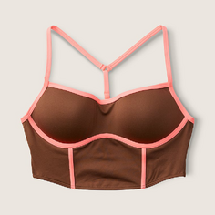 Топ спортивный Victoria&apos;s Secret Pink Ultimate Push-up Corset, коричневый