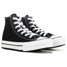 Детские высокие кеды Chuck Taylor All Star Lift Little Kid Converse, черный