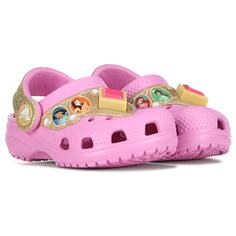 Детские классические сабо Disney Princess Lights для малышей Crocs, розовый