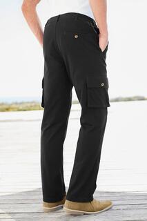 Комфортные брюки карго 31 дюйм Cotton Traders, черный