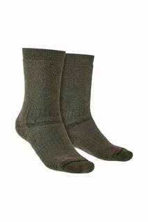 Уличные тяжелые носки до колена из мериносовой шерсти Bridgedale, зеленый