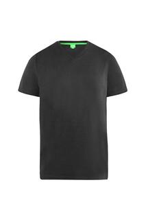 D555 Хлопковая футболка Kingsize Signature-1 Duke Clothing, черный