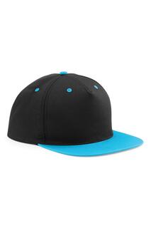 Контрастная кепка Snapback с 5 панелями Beechfield, черный Beechfield®