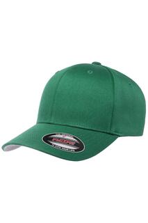 Шерстяная чесаная шапка Flexfit, зеленый