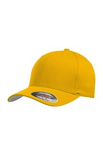 Шерстяная чесаная шапка Flexfit, золото