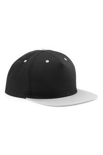 Контрастная кепка Snapback с 5 панелями (2 шт. в упаковке) Beechfield, черный Beechfield®