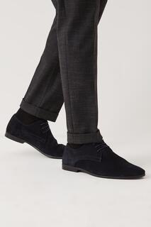 Замшевые туфли дерби Vermont на шнуровке Debenhams, темно-синий