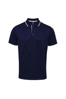 Контрастная рубашка-поло Coolchecker Premier, темно-синий Premier.