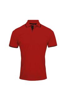 Контрастная рубашка-поло Coolchecker Premier, красный Premier.