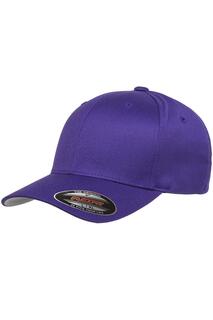 Шерстяная чесаная шапка Flexfit, фиолетовый