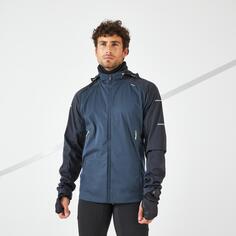 Decathlon Kiprun Warm Regul Зимняя водоотталкивающая ветрозащитная куртка для бега, серый