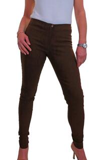 Умные узкие эластичные брюки Paulo Due, коричневый