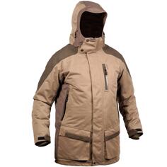 Decathlon Теплая бесшумная водонепроницаемая куртка 520 Solognac, коричневый