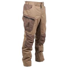 Decathlon Теплые бесшумные водонепроницаемые охотничьи брюки 520 Solognac, коричневый