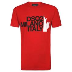 DSQ2 Milano Италия Красная футболка Dsquared2, красный