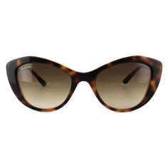 Коричневые солнцезащитные очки с градиентом «кошачий глаз» Гавана Bvlgari, коричневый