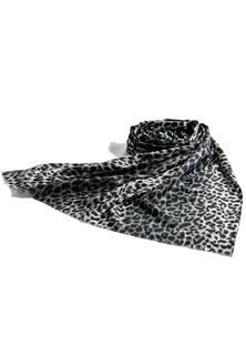 Шерстяной шарф Новый шарф из смеси шерсти и шелка с принтом Blue Chilli, черный