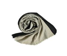 Шерстяной шарф простого дизайна, двухцветный, носится на шее и голове, размер: 210 x 75 см. Blue Chilli, черный