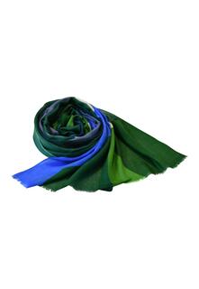 Шерстяной шарф с абстрактным великолепием, абстрактным блеском, яркими оттенками, неповторимостью Blue Chilli, зеленый