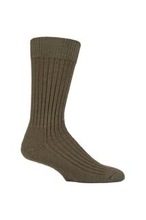 Шерстяные военные носки в армейском стиле для прогулок на открытом воздухе для ботинок Country Pursuit, коричневый