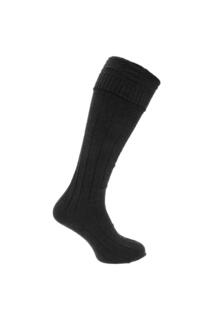Шерстяные носки-килты Scottish Highland Wear (1 пара) Universal Textiles, черный